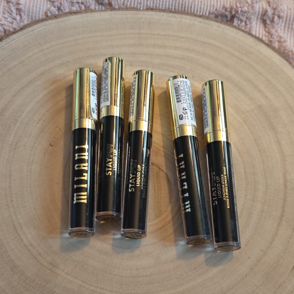 Milani Stayput Liquid Lipstick Collection, #230 Villain Era, All New, 5 Tubes - Picture 5 of 6